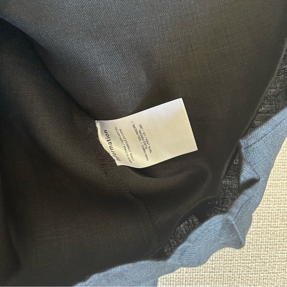 NEW Reformation Kieryn Linen Midi Dress - Black - Picture 9 of 10